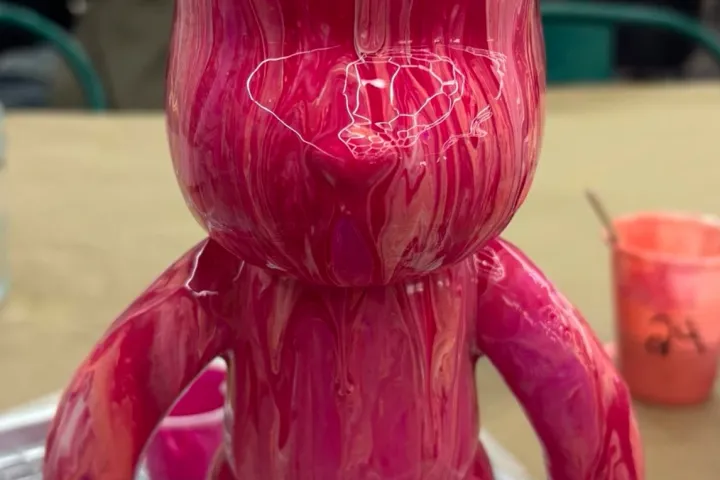 a close up of a toy