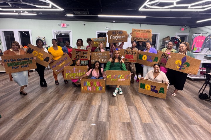 a group of people in a room